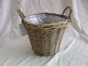 Willow basket with pla...