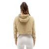 customize women warm crew neck sweatshirt crop hoodie sleeve pullover fleece french terry cotton velour/velvet crop top