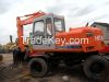 used hitachi EX100WD wheel excavator 