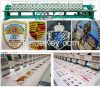 9 Needles 24 Heads 1200 SPM High Speed Flat Embroidery Machine For Garment Factory / Embroidery Factory