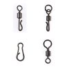 matte black Carp Fishing swivel  rolling swivel  long body quick change with ring Tackle