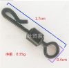 matte black Carp Fishing swivel  rolling swivel  long body quick change with ring Tackle