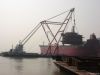 Floating crane 1000t cheap sell crane barge vessel 1000 ton