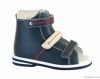 Kids shoe leather stability orthopedic sandal  flat foot corrective high sandal 4811322