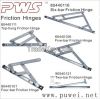 top hung frinction stay , friction hinge, four bars