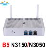 Partaker B5 Fanless Desktop Computer Mini Pc N3150 N3050 with Dual Lan Dual HDMI Free WiFi Barebone Max 8G RAM 512G SSD 1TB HDD