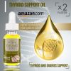 Thyroid Support organic essential oil blend for weight loss thyroid and ovaries balance supreme serum 15 ml.