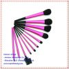 10pcs new design soft hair professional cosmetic brush set