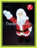 Santa and bear 100CM 140LED animated christmas lights motif With CE rohs certificate