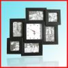 Black collage photo frame with clock  supply