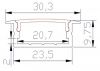 led aluminum strip/profile &amp;#40; FTD-2001&amp;#41;