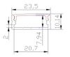 led aluminum strip/profile ( FTD-2002)