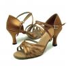 Bronze / red / black / beige / orange five straps stain ladiesâ€™ Latin dance shoes