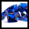 Wholesale Synthetic Blue Sapphire #34 Square shape Corundum Loose Gems Stones