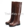 Ladies Fashion High Heel Ankal Boots Leather Booties