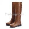 Ladies Fashion High Heel Ankal Boots Leather Booties