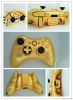 Chrome Gold replacement full housing shells for xbox360 Slim+transform