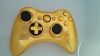 Chrome Gold replacement full housing shells for xbox360 Slim+transform