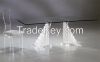 Acrylic diinnig table  Elegant Design Tempered glasstable top + Acrylic base 