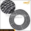 Rubber Coating Wire Saw For Granite Sandstone Basalt Stone Quarrying With Sintered Wire Saw Beads On Diamond Wire Saw Machine