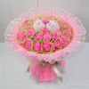 Sweet moment love piggies Plush Bouquet - Pink