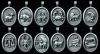 Zodiac Pewter Charm Pendants