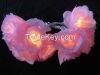 LED floral light rose wedding holiday garland home cloth flower lighti