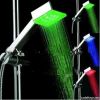 Strong flow rainbow 7 color led rain shower head with filter net