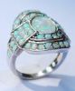925 sterling silver Opal Ring R17