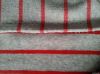 80/20% CVC Stripe Melange Grey Velour Fabric/Velvet Knitted Fabric