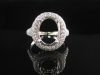 Diamond Oval Stone Ring
