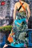 2013 ladies fashion summer fancy polyester printed casual maxi dresses