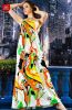 2013 new spring and summer fashion printed women halter dress