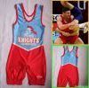 Wrestling Singlet Matman clothes with Knight Pattern