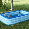 Inflatable Swimming Pool With a Shade and Slide, Large Inflatable Family Pool with Slide for Adults and Kids supplier