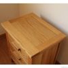 Oak 3 Drawer Bedside Chest (Oak Bedroom Furniture)