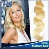 Peruvian 100% Human Remy Hair Blonde 613#
