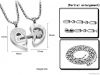 Valentine gift stainless steel jewelry love couple pendant necklaces