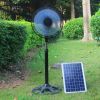 2 Years Warranty Cheap Price 12 Inch Solar Rechargeable Stand Fan with Brushless DC Motor