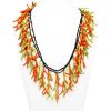 Fresco Glass Seed Bead Neon Strand Necklace