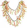 Fresco Glass Seed Bead Neon Strand Necklace