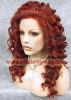 red synthetic curly ha...