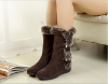 Ladies Fashion Boots for Spring / Winter with high quality Suede Fabric with good price