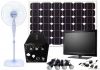 Solar LED bulb Lighting System for house with mobile recharge