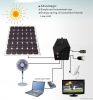 Solar LED bulb Lighting System for house with mobile recharge