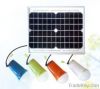 solar powered adjustable brightness solar camping light