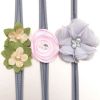 Baby Girls Newborn Headbands Hairband Flower HeadBand 3 PCs Set