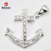 925 Silver Pendant Design with 2mm Round White CZ Factory Price 1P0015