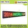 CE approved outdoor led advertising screen with RGY color and size 136cm(W)*24cm(H)*7cm(D)