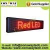 CE approved led advertising board with red color and size 104cm(W)*24cm(H)*7cm(D)